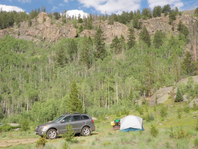 A View of Campsite with Background