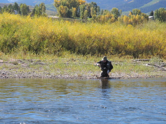 Dave G. Lands Rainbow on Eagle River