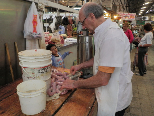Sausage Maker in San Telmo Market