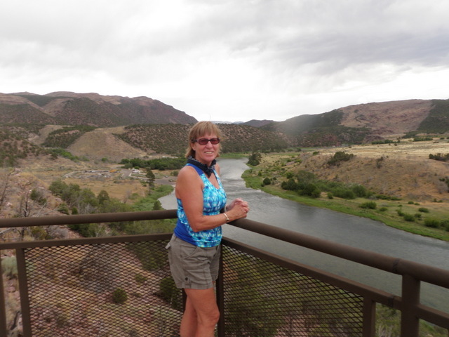 Jane at the Little Hole Overlook of Green River