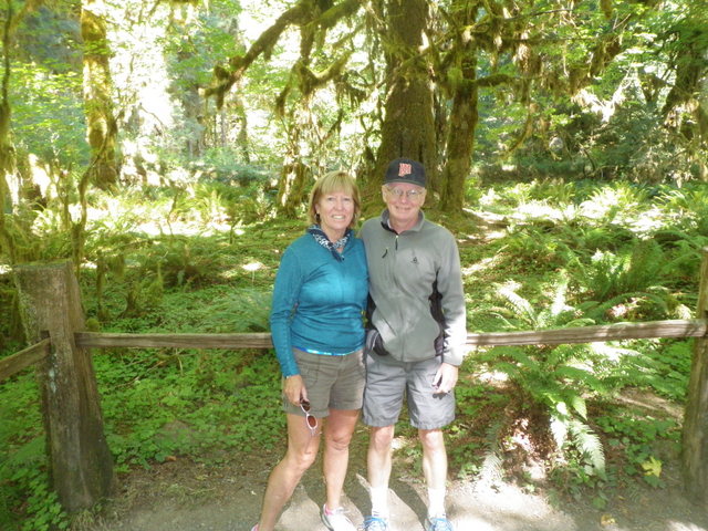 Jane and Dave in Hoh Rainforest